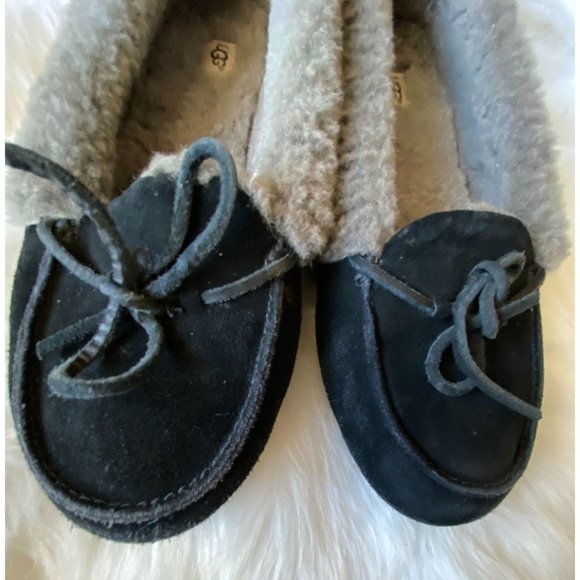 UGG Women's Solana Loafer Slipper Black Womens 11 - Picture 8 of 10